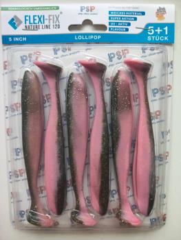 PSP Flexi Fix Nature Line 120mm  6 Stück Gummifisch Zander Hecht Barsch Raubfisch