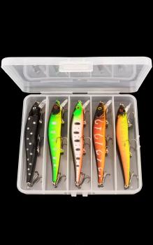 Wobbler Set 5 tlg.in Box 12cm 13,7g  Zander Hecht Barsch Raubfisch.