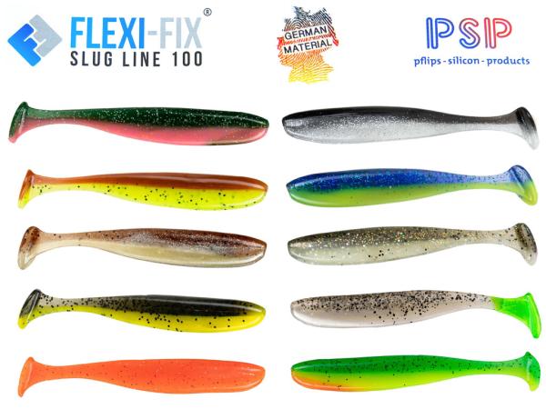 PSP Flexi Fix Nature Line 120mm  6 Stück Gummifisch Zander Hecht Barsch Raubfisch